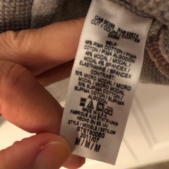 Splendid Thermal Tie Dye Crewneck Top, Size M - Picture 4 of 5